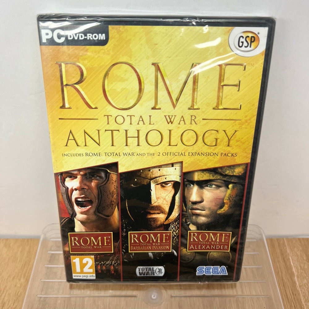 Rome Total War Anthology PC DVD-ROM Includes Barbarian Invasion & Alexander New